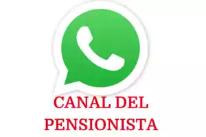 Logo WhatsApp con texto del Canal del Pensionista